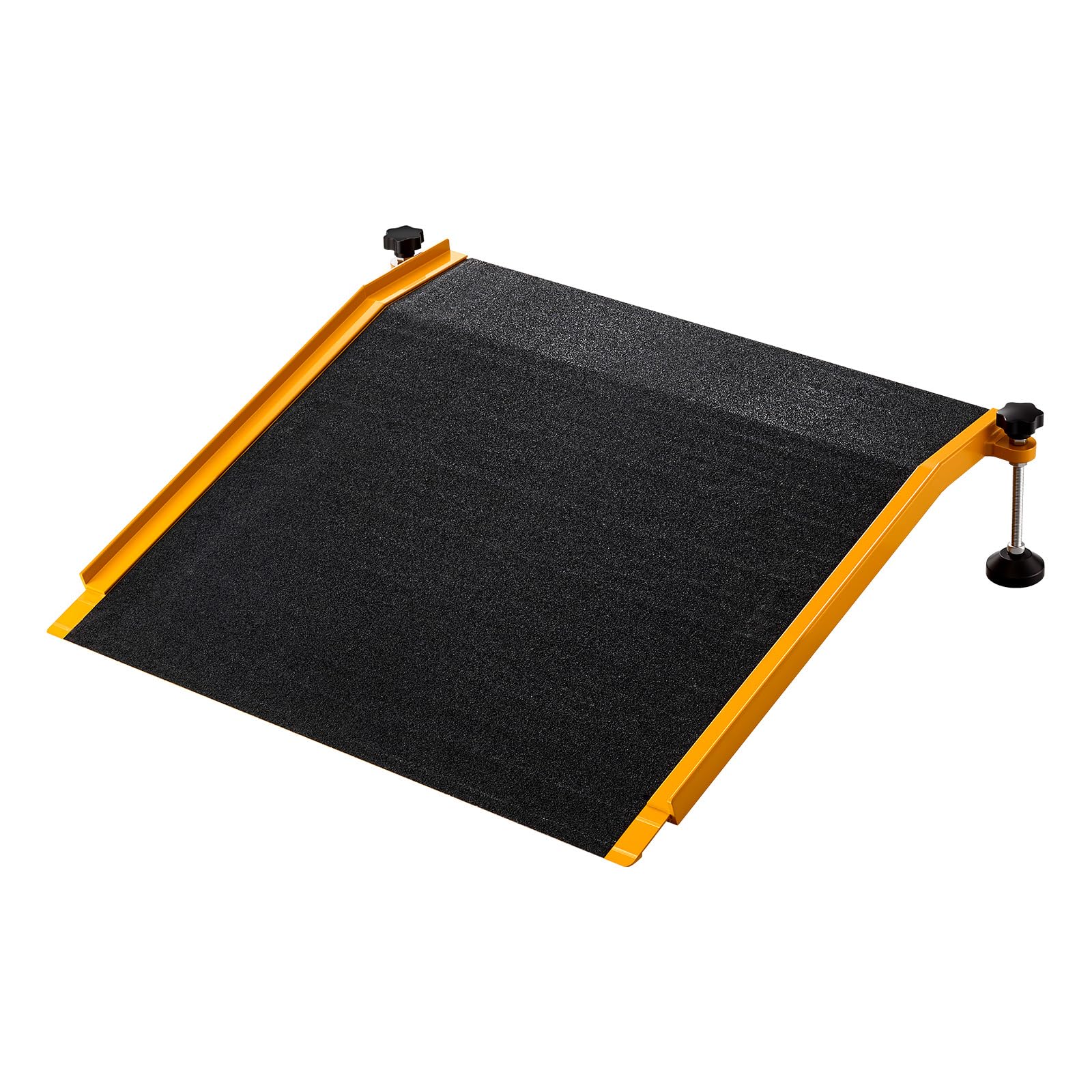 VEVOR Rampa para Silla de Ruedas de 670 x 810 mm, Rampa de Umbral de Aluminio Antideslizante, Capacidad de Carga 181,4 kg, Plataforma para Entradas, Garajes, Andadores, Puertas, Scooters y Carros