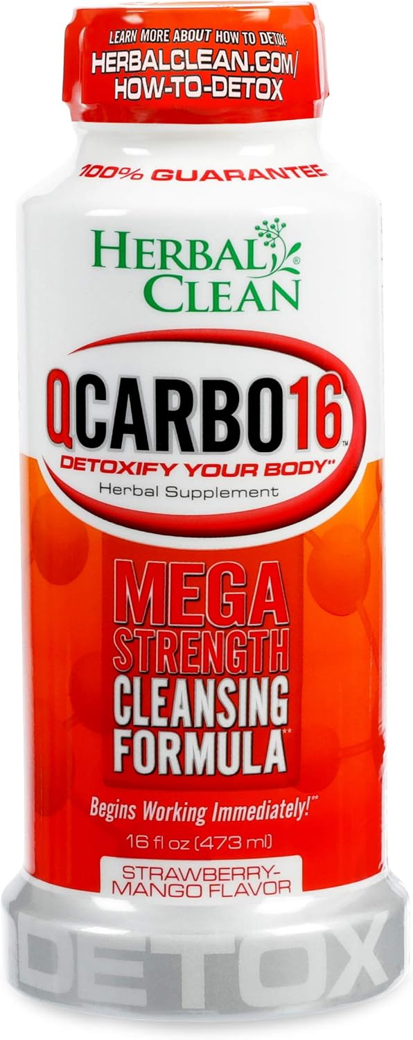 Herbal Clean Same-Day Premium Detox Drink 16oz -Strawberry Mango