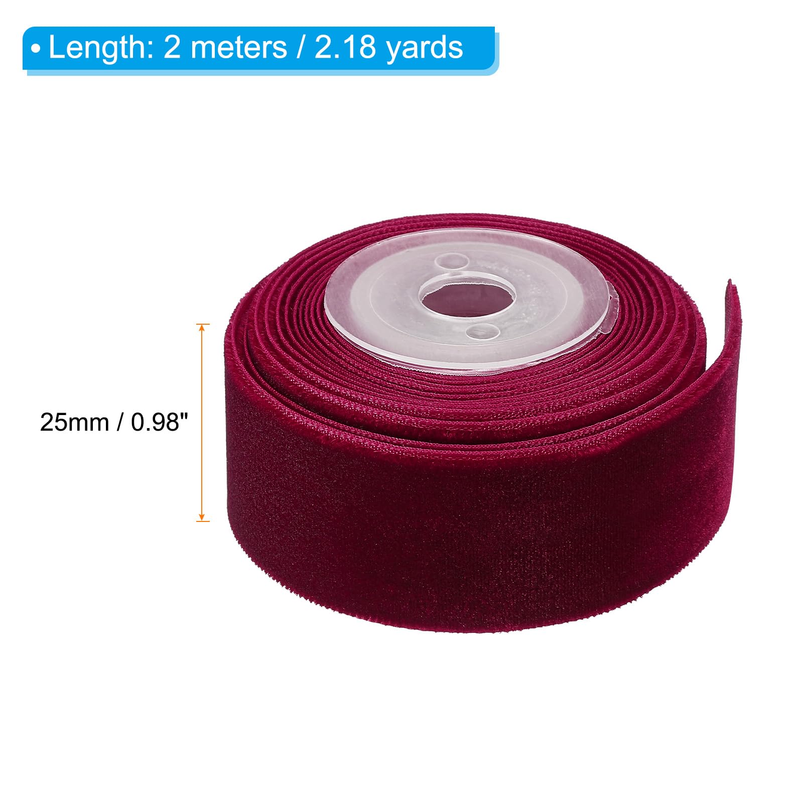 PATIKIL 0.98 Inch x 2.18 Yards Velvet Ribbons - Image 2