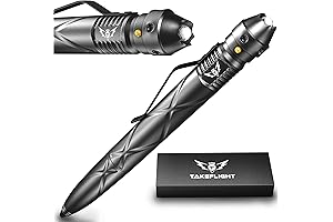 TF TAKEFLIGHT Tactical Pen - EDC LED Flashlight, Self-Defense Pen