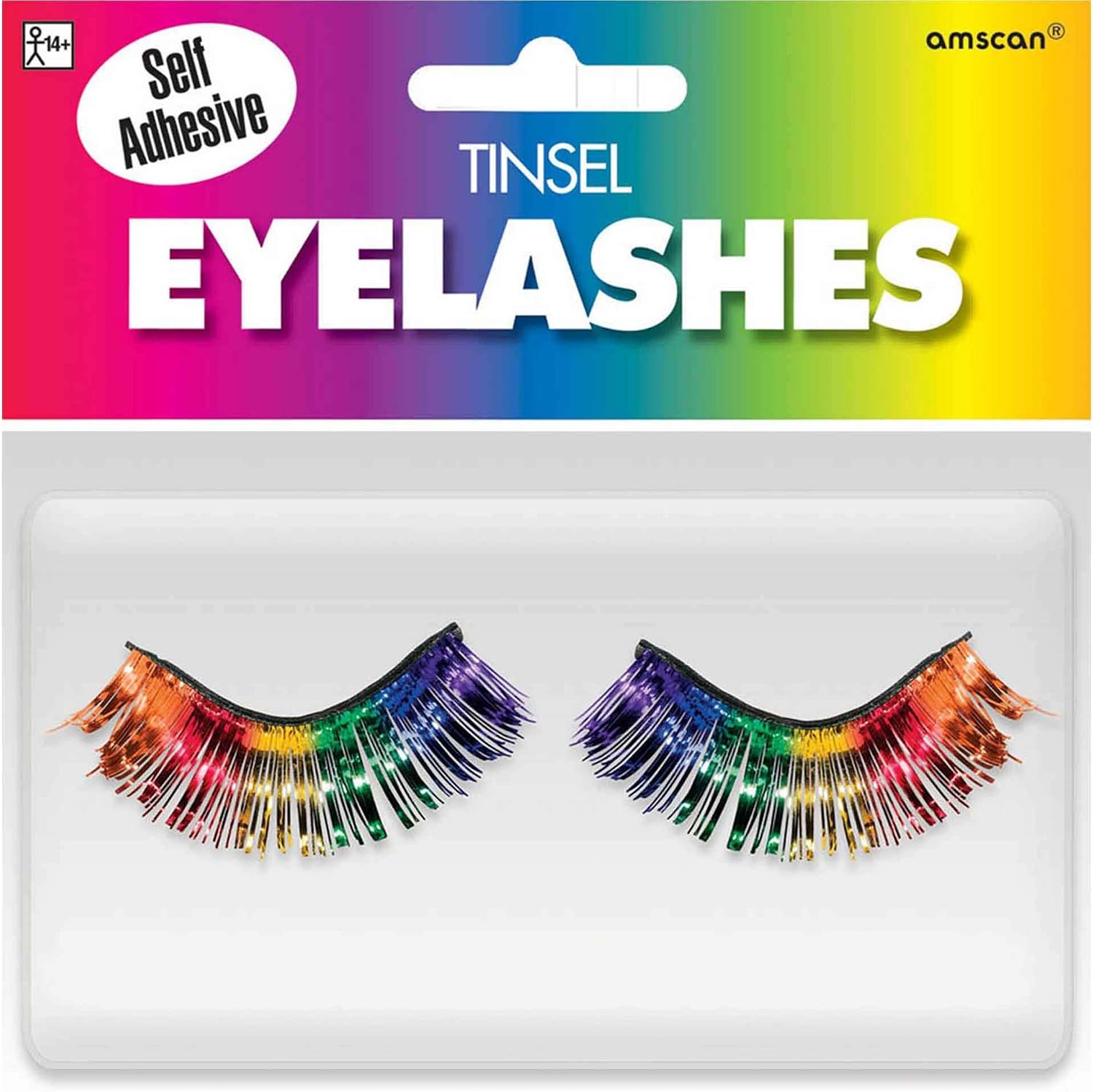 Tinsel Eyelashes | Rainbow | 1 Pair