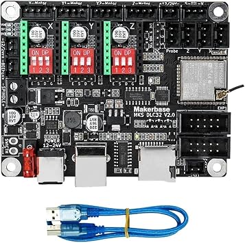 Makerbase MKS DLC32 Grblコントローラー、レーザー&CNCマシンに対応。ESP32 WiFi&TS35/24タッチスクリーン搭載レーザー彫刻用スーツ1