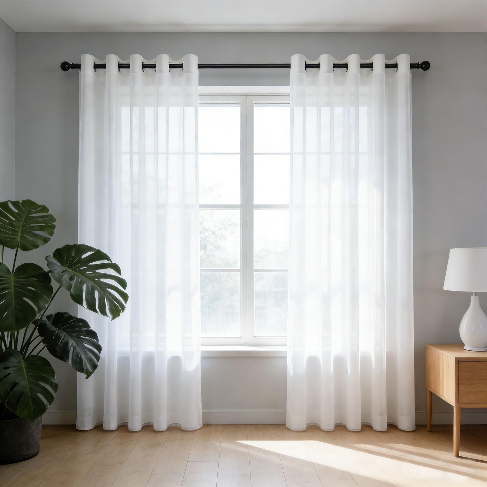 Cortinas de lino 50x65 cortina corta blanca visillos modernos con ojales