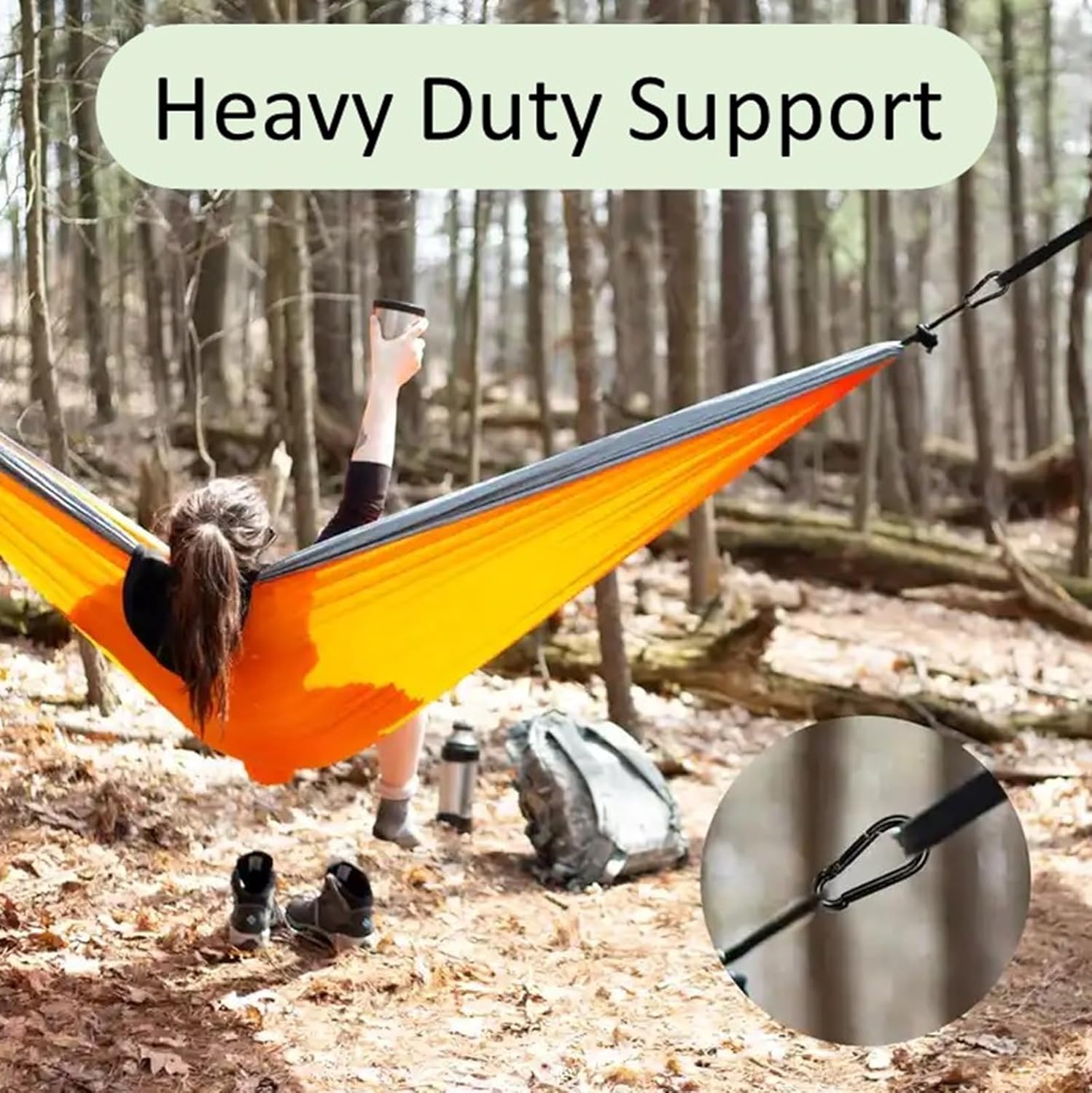 Black & Silver Zinc-Galvanized Heavy Duty Bushcraft Carabiner Spring Snap Clip Link Hooks 200-500lb Load 2, 6 & 12 Packs - Image 8