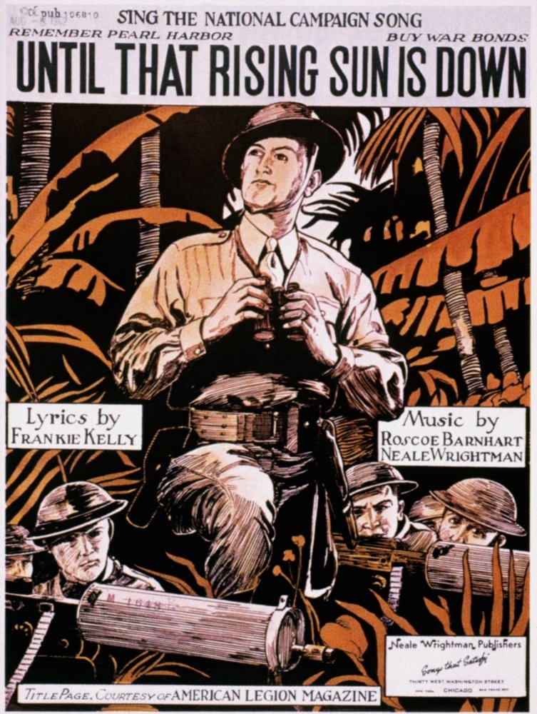 Amazon.com: Wwii Song SheetNamerican World War Ii Anti-Japanese