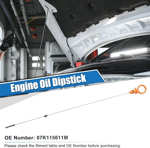 Miniatura 2 de uxcell Barra de medición de nivel de aceite del motor para Volkswagen Jetta 2005-2013 para Volkswagen Rabbit 2006-2009 para Volkswagen Beetle