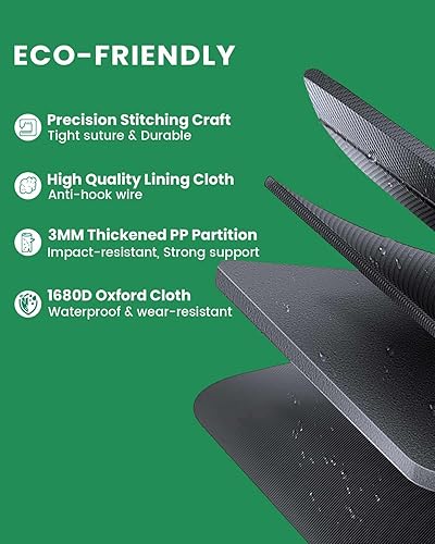 Miniatura 6 de WINHUNT Organizador de maletero de automóvil, organizador de almacenamiento de automóvil con bolsa impermeable, organizador plegable de múltiples