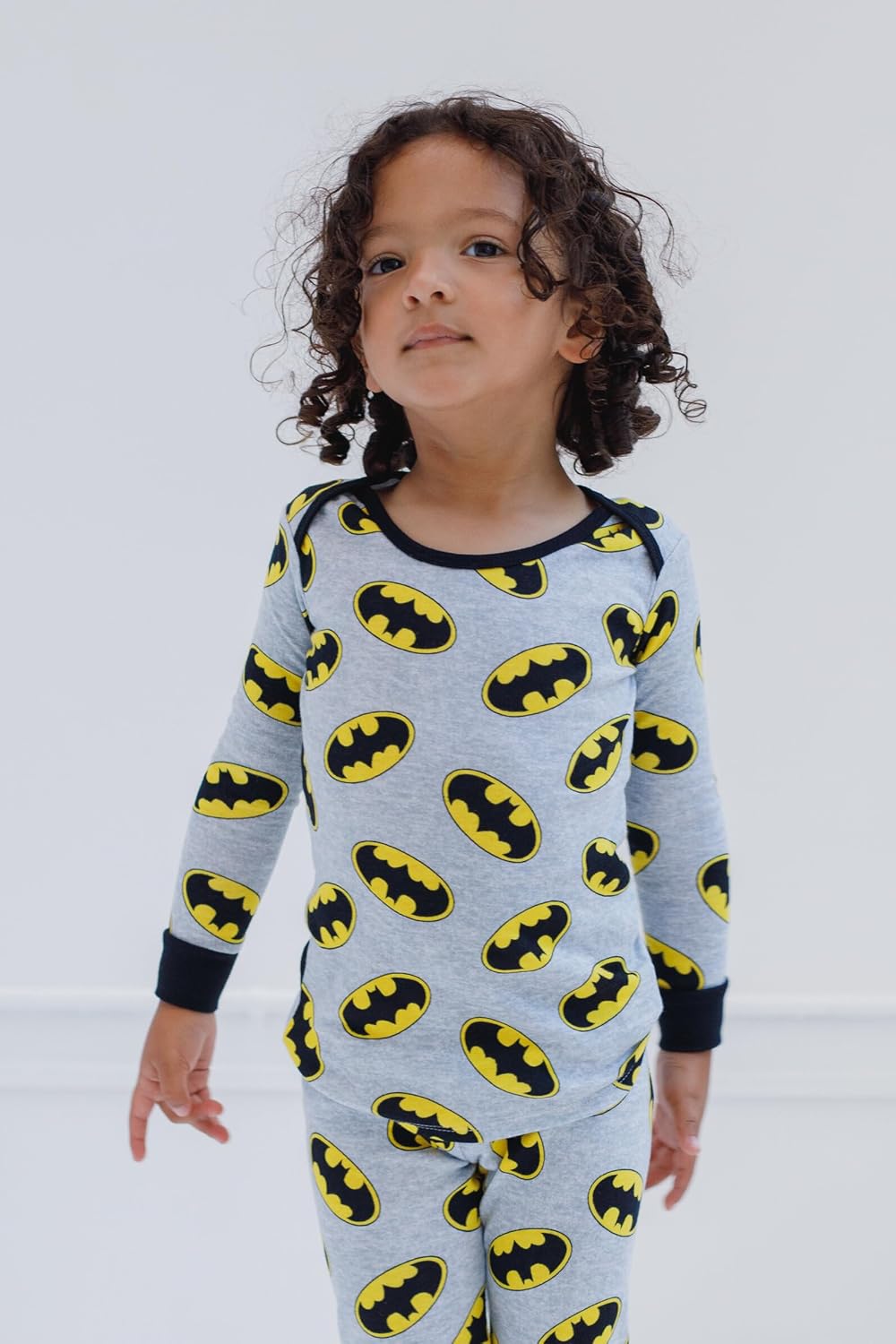 DC Comics Justice League Batman Superman Pajama Shirt and Pants Sleep Set Infant to Toddler