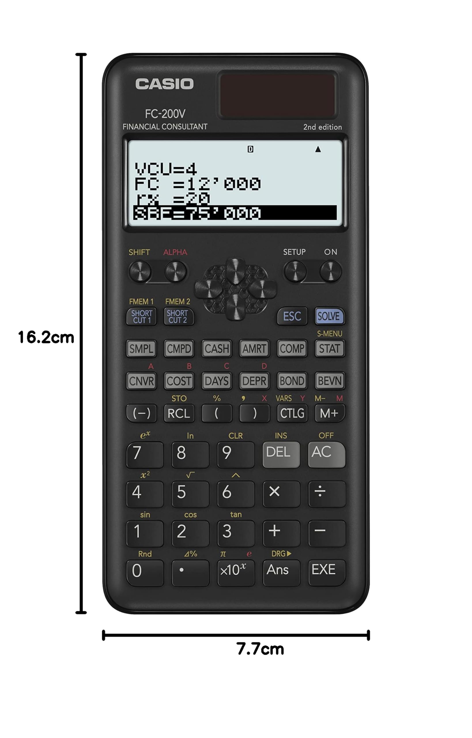 Casio Calcolatrice finanziaria Casio FC 200V2