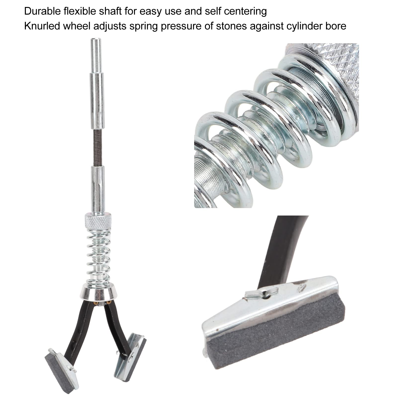 Rodoir de Cylindre Alésage, Honer de Cylindre de Moteur à 3 Mâchoires, Outil de Déglaçage Réglable de 3/4 Po à 7 Po de Diamètre Accessoire de Réparation