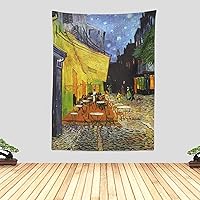 Vista 36 de Chitteri Vincent van gogh - Tapiz colgante de flores de almendra, 60 x 45 pulgadas, arte de pared de poliéster para decoración del hogar