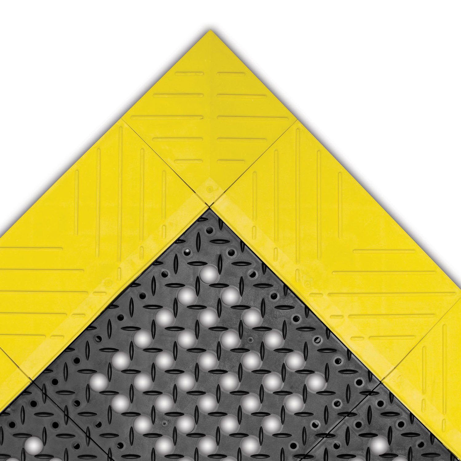 Tapis de sol de sécurité anti-fatigue Notrax 620 Diamant Flex Lok en PVC pour zone humide