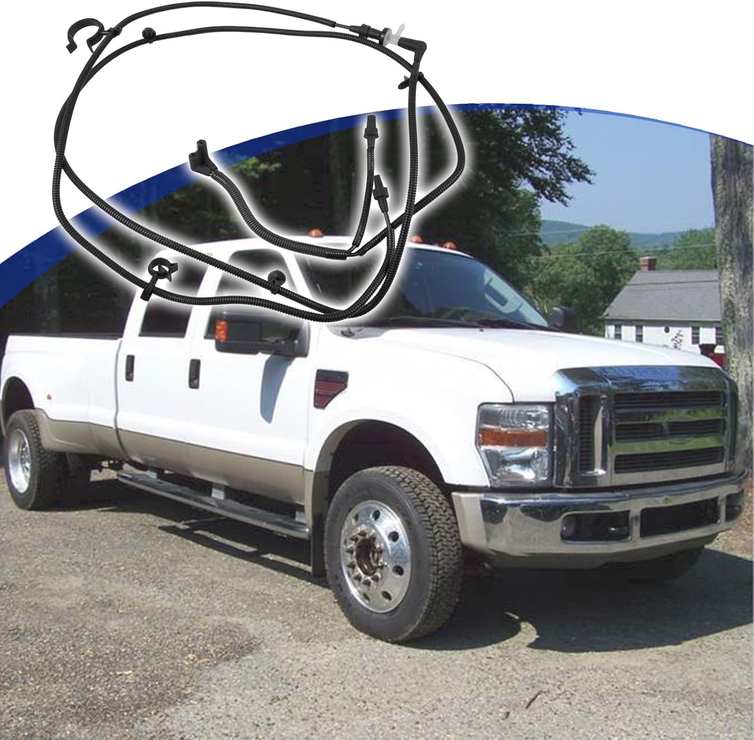 7C3Z-7A784-C Front Axle Auto Locking Hubs Vacuum Lines Assembly Fit for Ford Super Duty 6.4L Diesel 2008-2010 Replacement for 7C34-7A784-EB 7C34-7A784-EC 7C34-7A784-ED