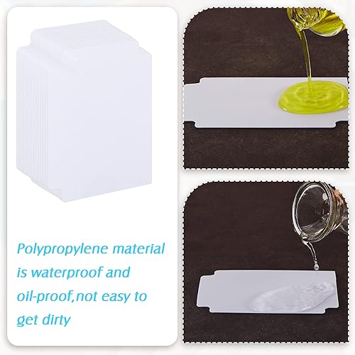 Miniatura 3 de Tarjetas divisoras de plástico blancas bandeja clasificadora para juegos y suministros deportivos, 2.717 x 3.819 in (50 piezas)