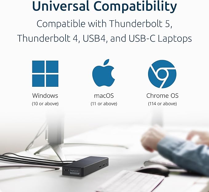 Kensington SD4760P Dock USB-C 11 en 1 Triple Monitor 100W miniatura 5