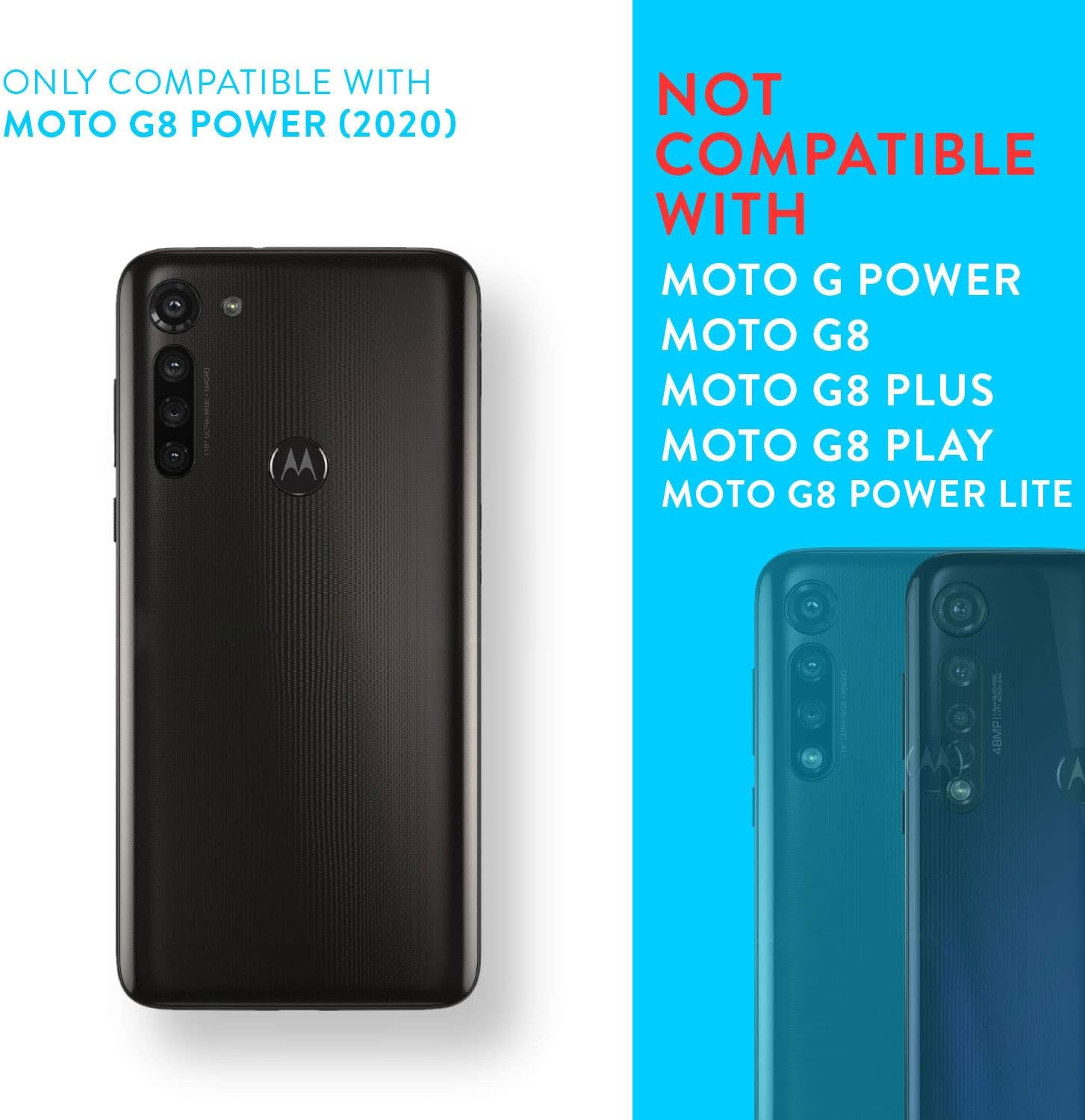 TUDIA DualShield Designed for Moto G8 Power Case (2020), [Merge] Shockproof Dual Layer Slim Protective Case Cover for Motorola Moto G8 Power [NOT Compatible with Moto G Power] (Metallic Slate)