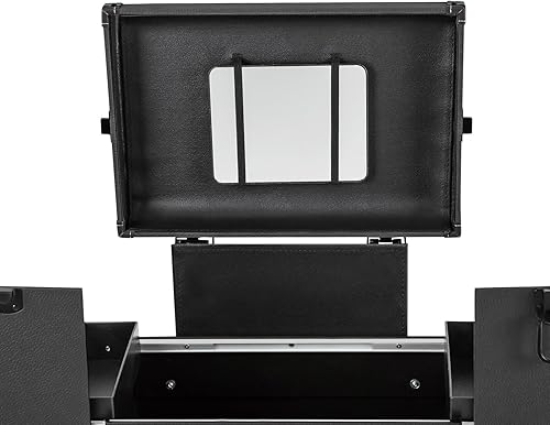 Miniatura 5 de YIYIONCE Rolling Maquillaje Tren Caso Actualización LockablePortátil Cosméticos Organizador Carro Grande Maquillaje Estuche con Ruedas y Cajones,