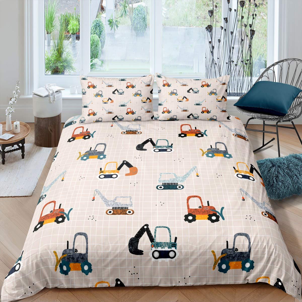 Sacco Copripiumino Singolo Linea Natura Eolo 100% Cotone - 4 Colori - Arredo per la casa