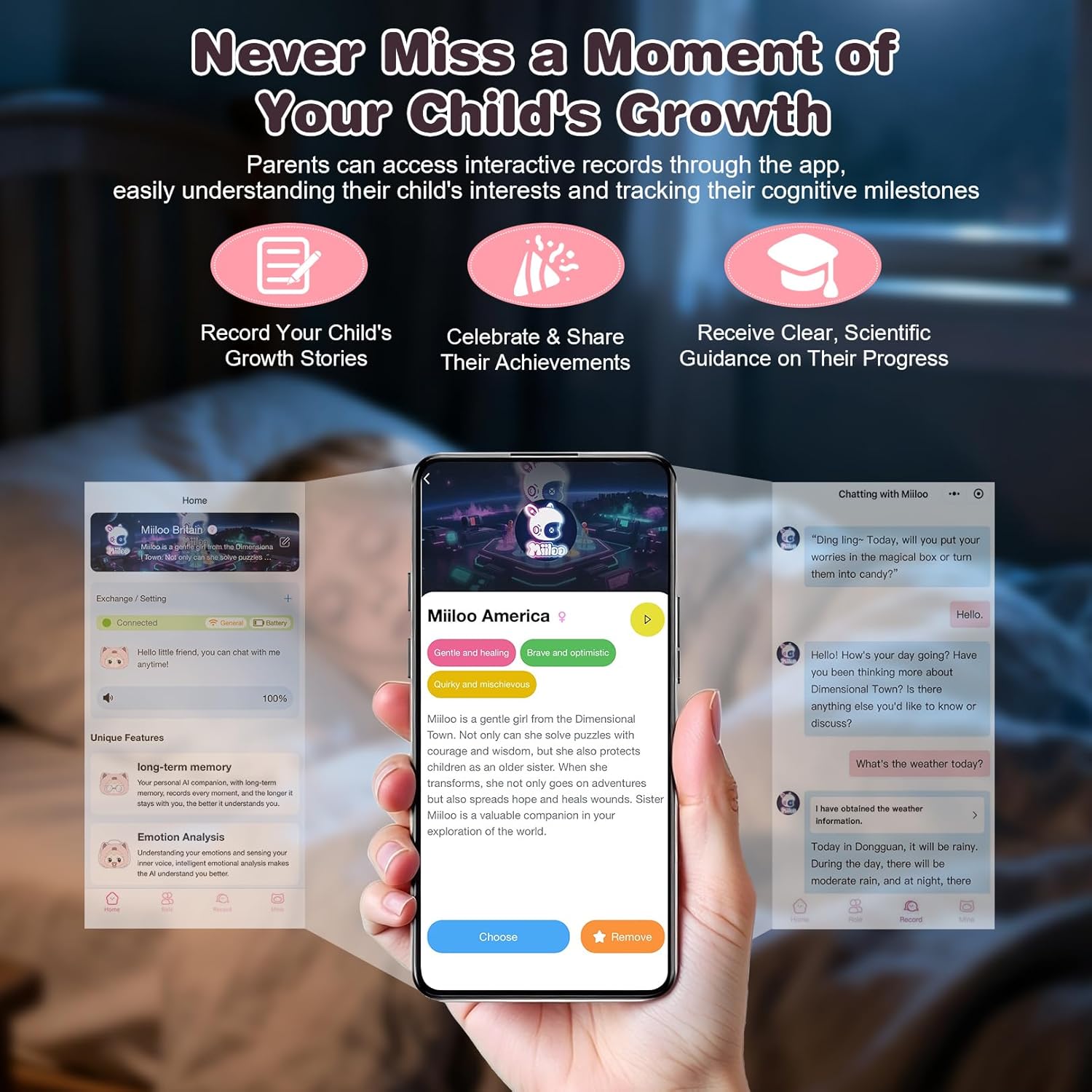 𝐀𝐈-𝐩𝐨𝐰𝐞𝐫𝐞𝐝 Plush Interactive Toy with Multiple Languages Switchable, Mini Communicatible Companion Bauble, Creative Simulated Rechargeable Doll Plaything for Kids Children Ages 3+ (8" High)