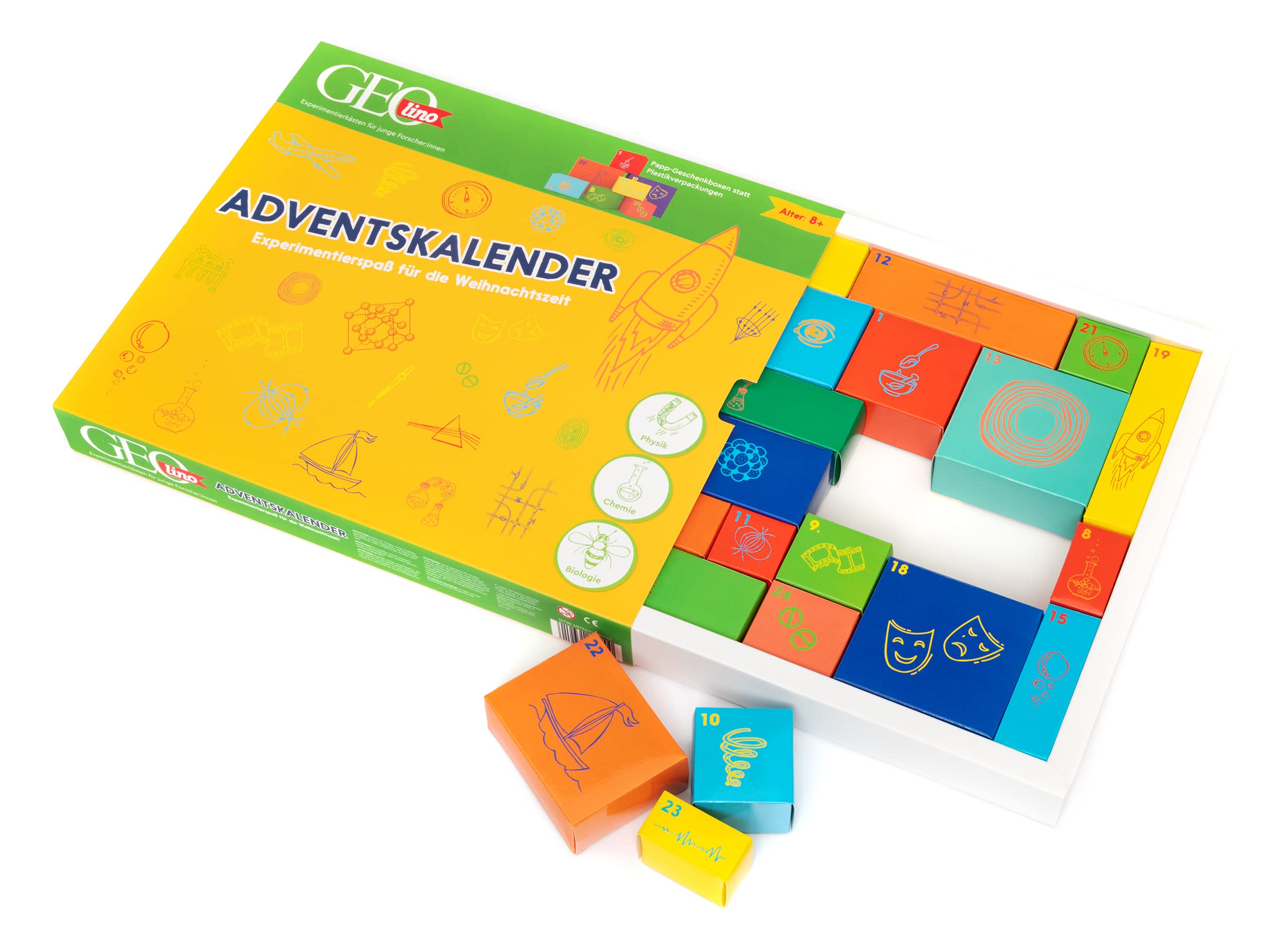 Calendario De Adviento FRANZIS Checkerin Marina - 24 Experimentos Científicos Para Niños A Partir De 8 Años.