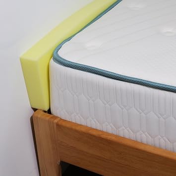 Bed Gap Filler, High Density Foam Mattress Extender for Headboard/Wall Gaps,2-Meter Extra Long Cut-to-Fit Yellow Foam Sponge Strip 78x4x2