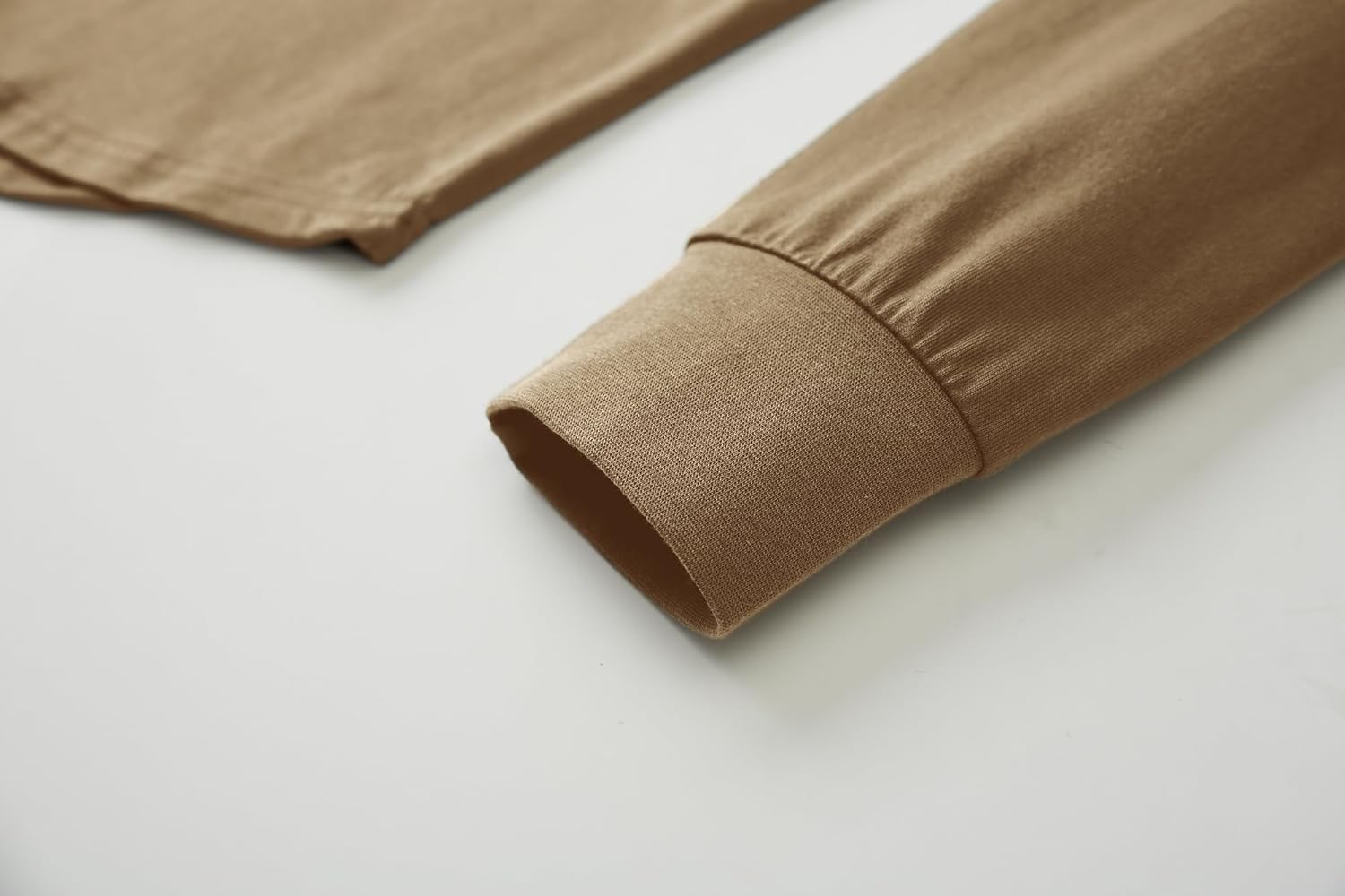 KLIEGOU Mens 100 Cotton Crewneck Pre-Shrunk Shirts Hipster Hip Hop Longline Long Sleeve T Shirt - Image 4