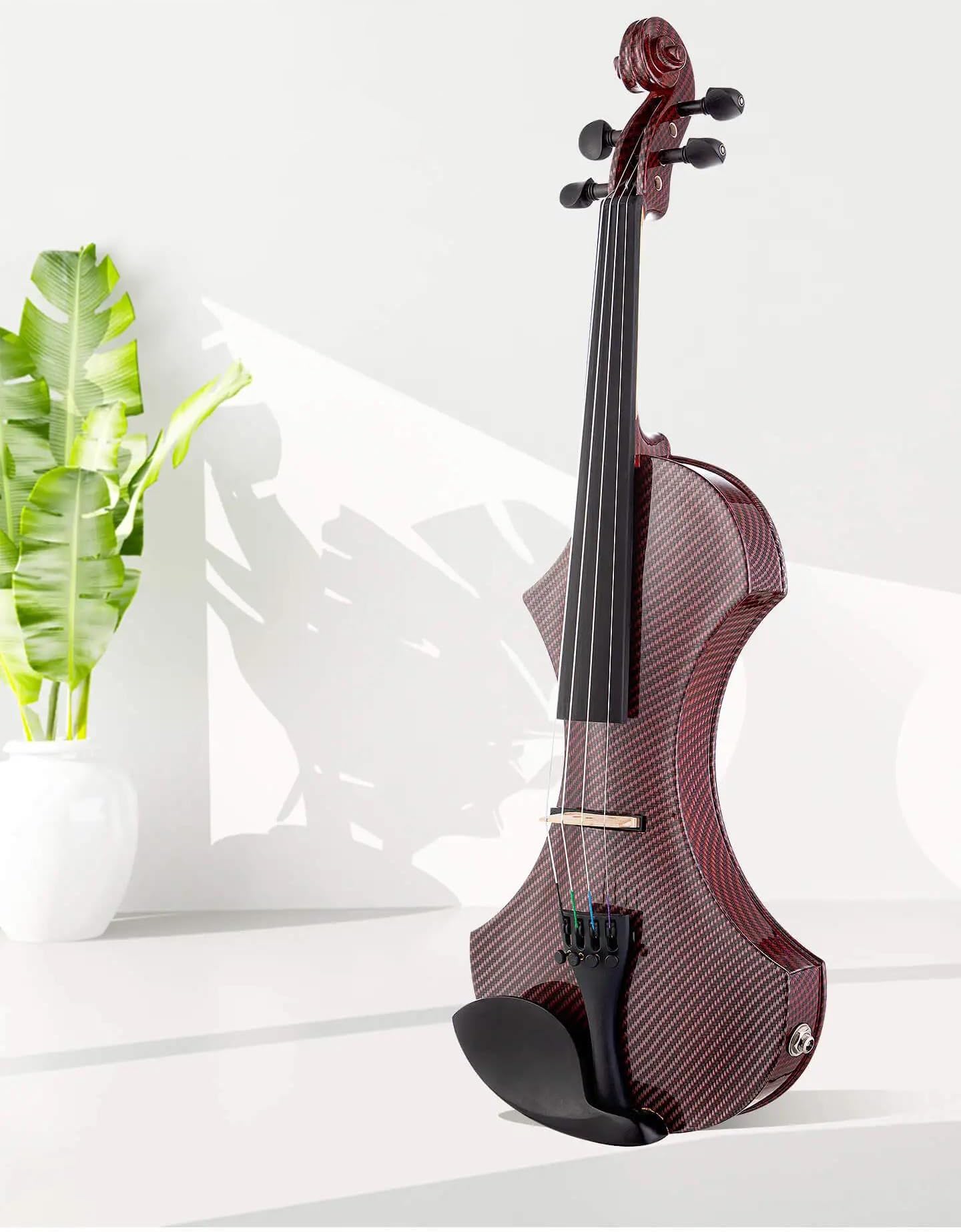Violino Elettrico Artigianale Violino Principianti | Misura 4/4, top in abete