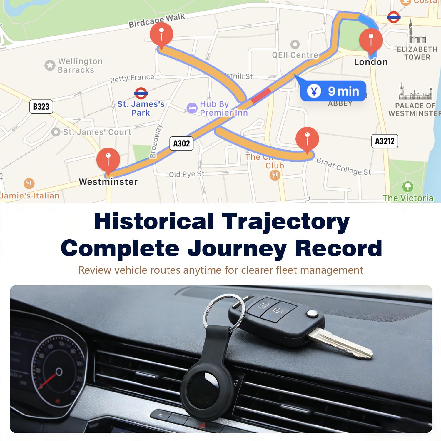 2026 New Model Mini GPS Tracker for Vehicles,No Subscription No Monthly Fee Portable Real-Time Tracking GPS Tracker for Car Kids Dogs Trucks GPS Tracking Device（Black） - image 5