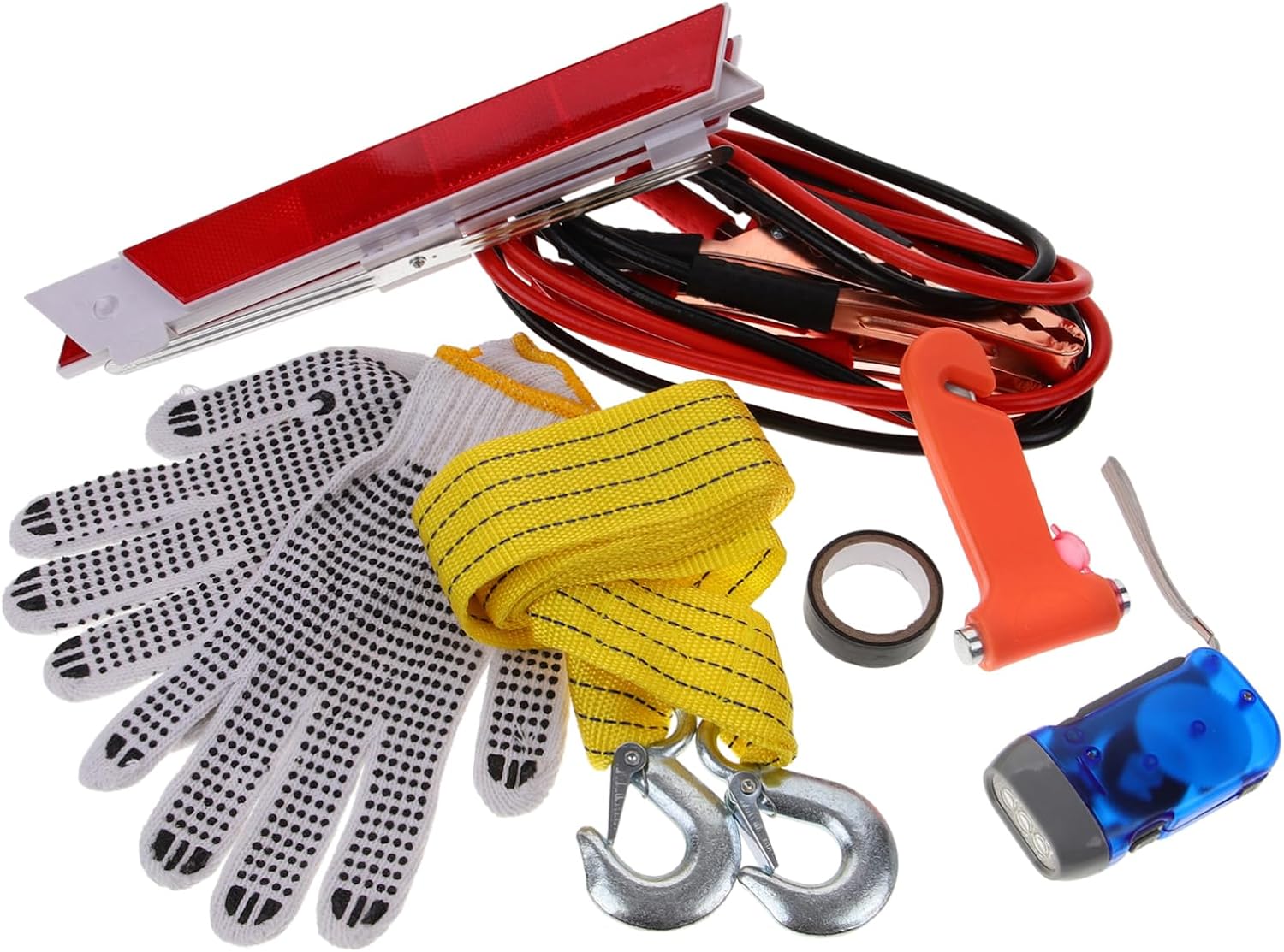 SOLUSTRE 1set Automotive Tool Kit Multifunctional Car Safety Set for Roadside Assistance and Vehicle Inspections Reliable and Versatile for Unexpected Situations