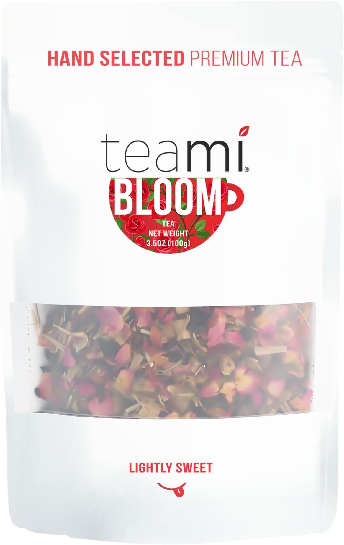 Bloom Rose Petal Tea - Loose Leaf, 25 Servings