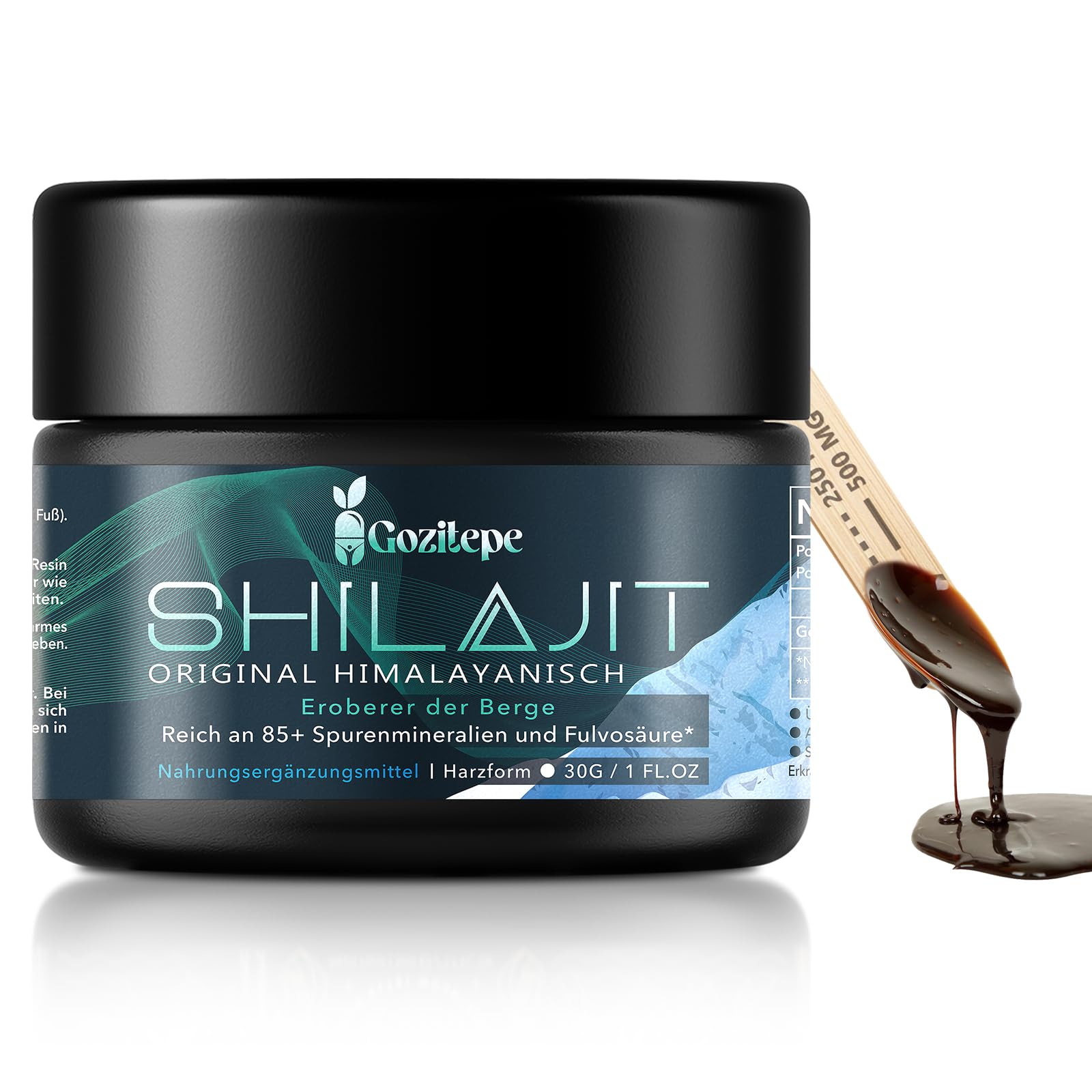 Resina Shilajit – 100% pura original himalaya himalaya calidad grado oro, alto contenido de ácido fúlvico, con minerales y oligoelementos, sin aditivos, sin aditivos