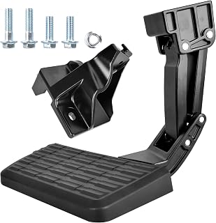 XIMAKA Rear Bed Step Tailgate Bedstep Compatible with 2022 2023 Toyota Tundra Folding Truck Step Retractable Bumper Tailgate Step Replaces# PTS30-34000