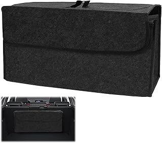 Auto Kofferraum Organizer - Faltbare Filz Auto Organizer Toolbag mit Klettbändern, Rutschfest Kofferraumtasche für Aufbewahrung von Werkzeugen & Innen-Deklutter, Geeignet für alle Fahrzeuge