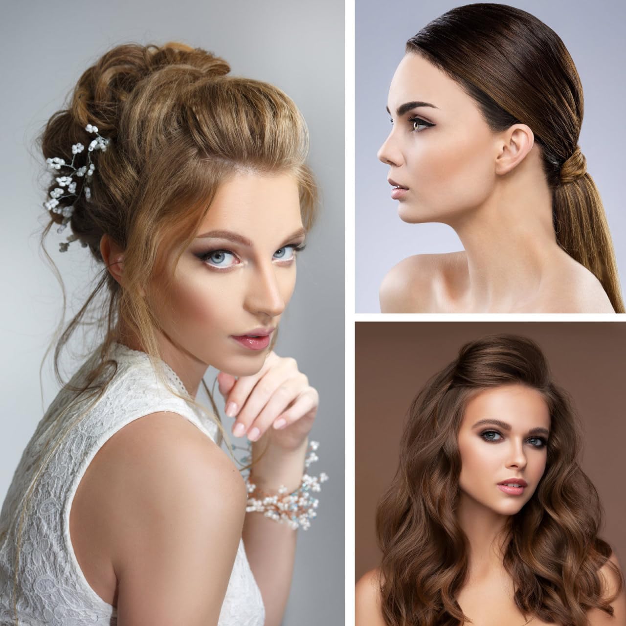 Uonlytech Set 3 Pezzi Fermagli Per Capelli Con Base Volume Bump It up Clip Invisibili Per Acconciature Fai Da Te Matrimonio Festa Lavoro