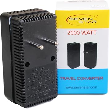 SEVENSTAR 2000W International Travel Voltage Converter for 110V USA Products (SS 230)