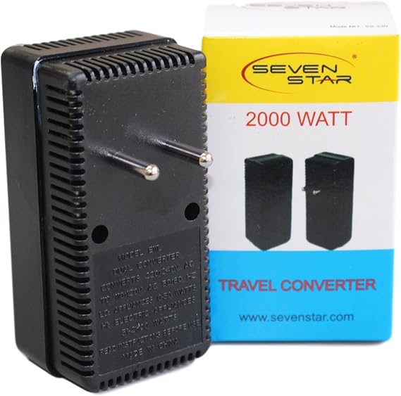 SEVENSTAR 2000W International Travel Voltage Converter for 110V USA Products (SS 230)