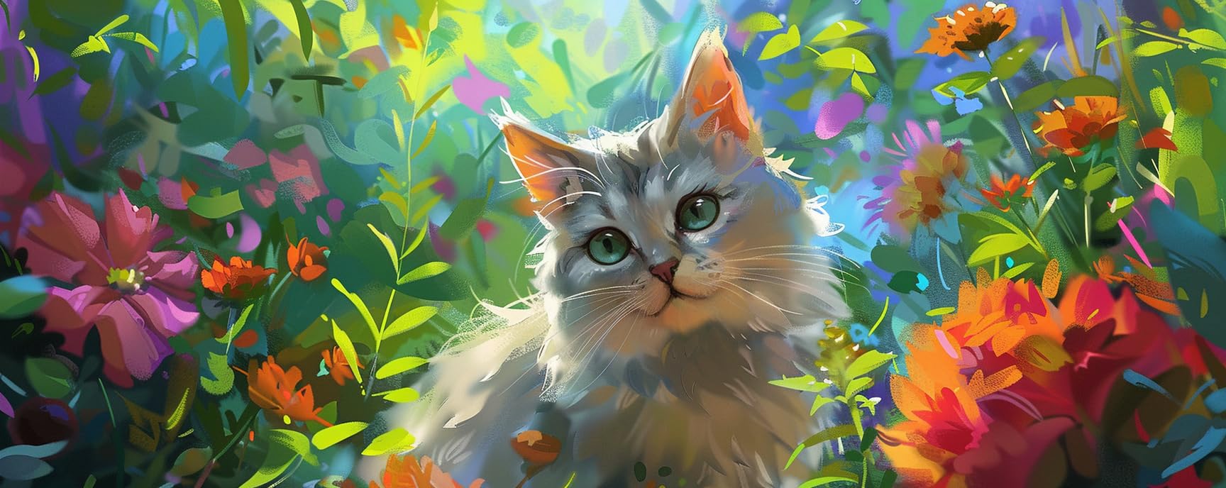 Pintar por Numeros Gato Lindo Pintar por Numeros Adultos 80x200 cm Sin Marco,Lienzos Numerados para Pintar por Numeros Niños DIY Kit de Pintura por Numeros con 3 Pinceles,Hogar Decoración Regalo yf304