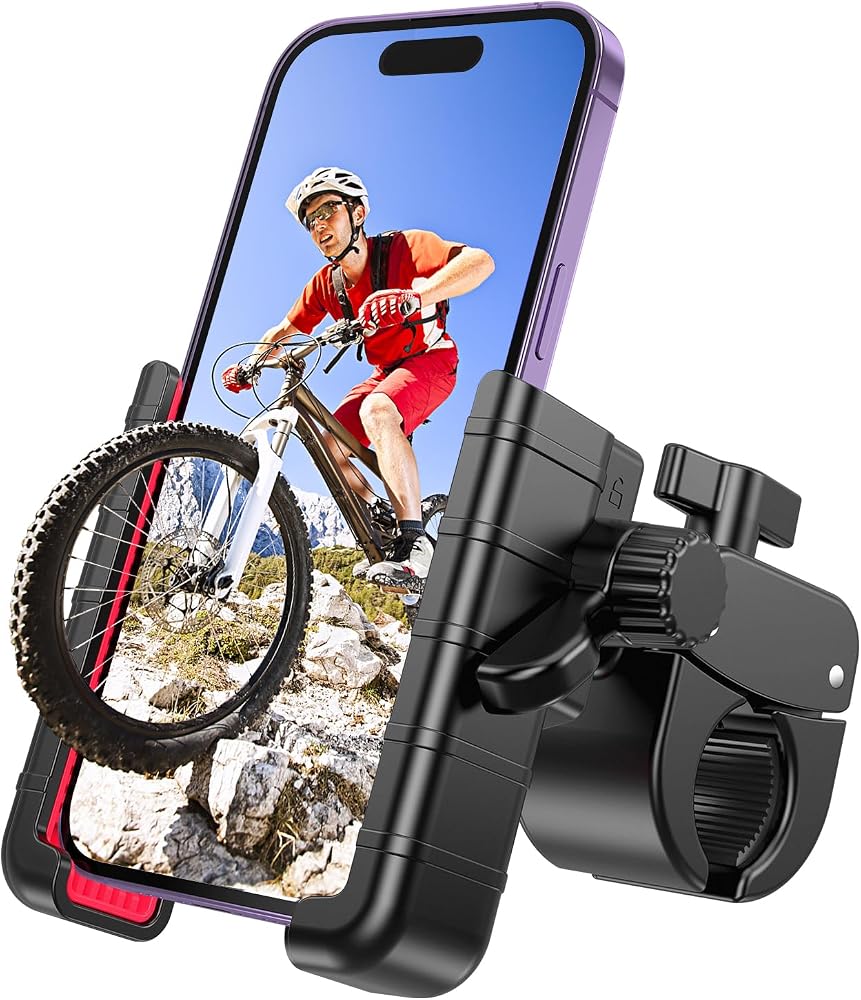 Bike Phone Holder, Handlebar Mount for Motorcycle, Scooter, Mountain, Ebike