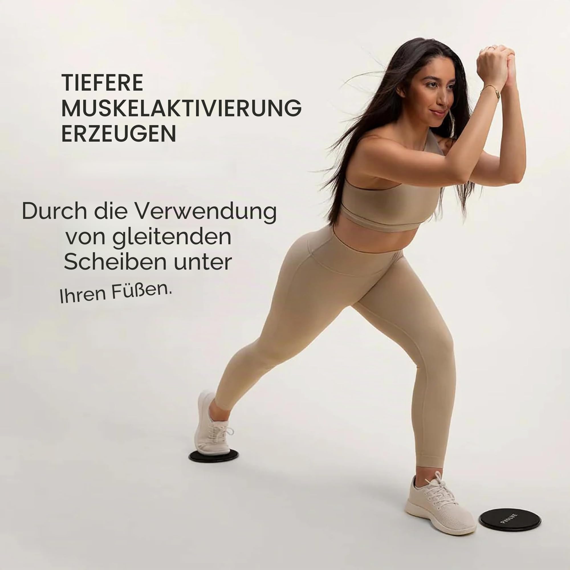 P.volve Gleitscheiben für Heimtraining, Übungs- und Fitnessgeräte zur Verwendung auf Teppichholz und Boden, um Ihren Kern zu Formen – stärken Sie die Beine beim Anheben und Straffen des Pos