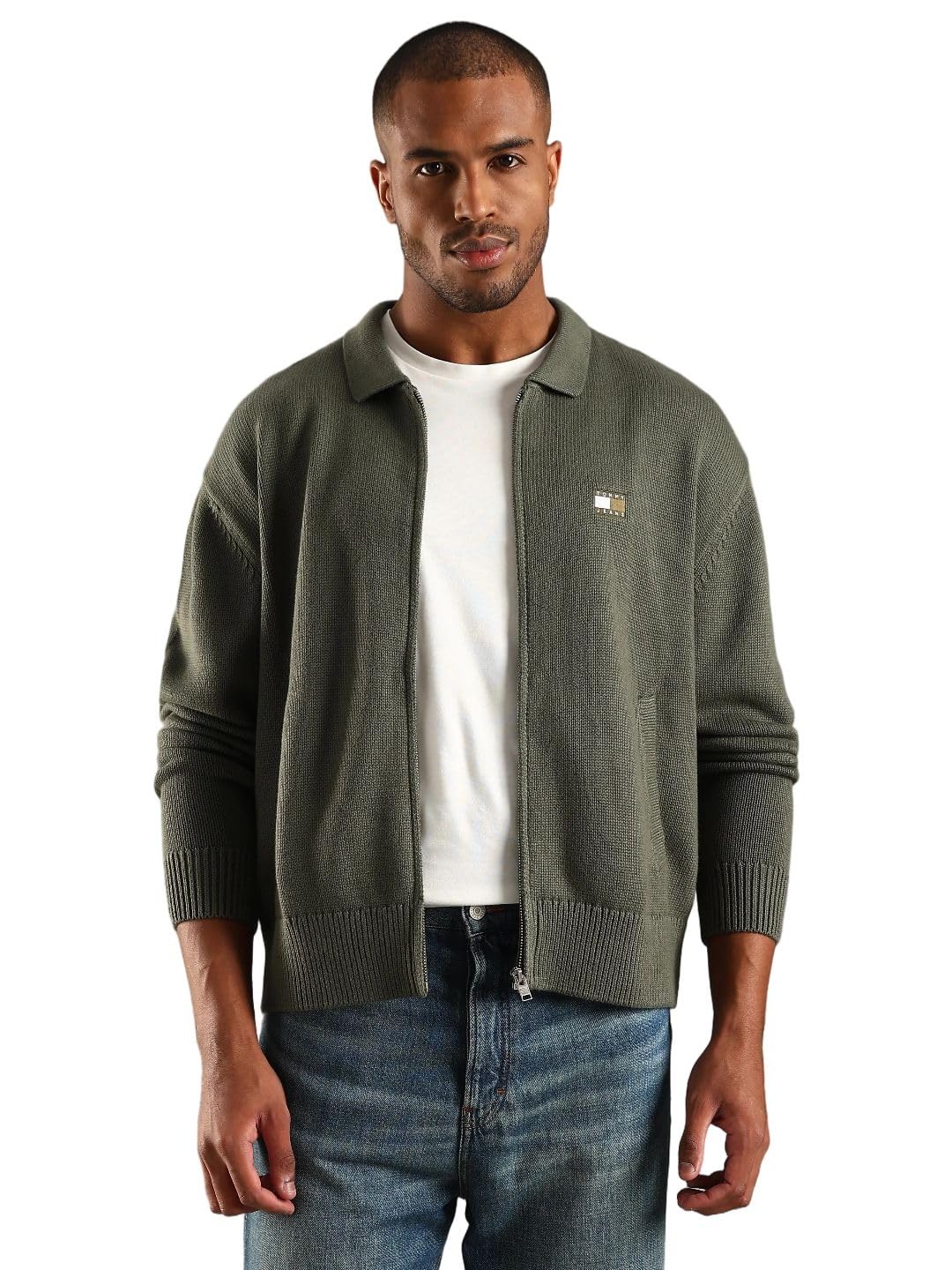 tommy hilfiger Solid Relaxed Fit Cotton Sweater-picture-26