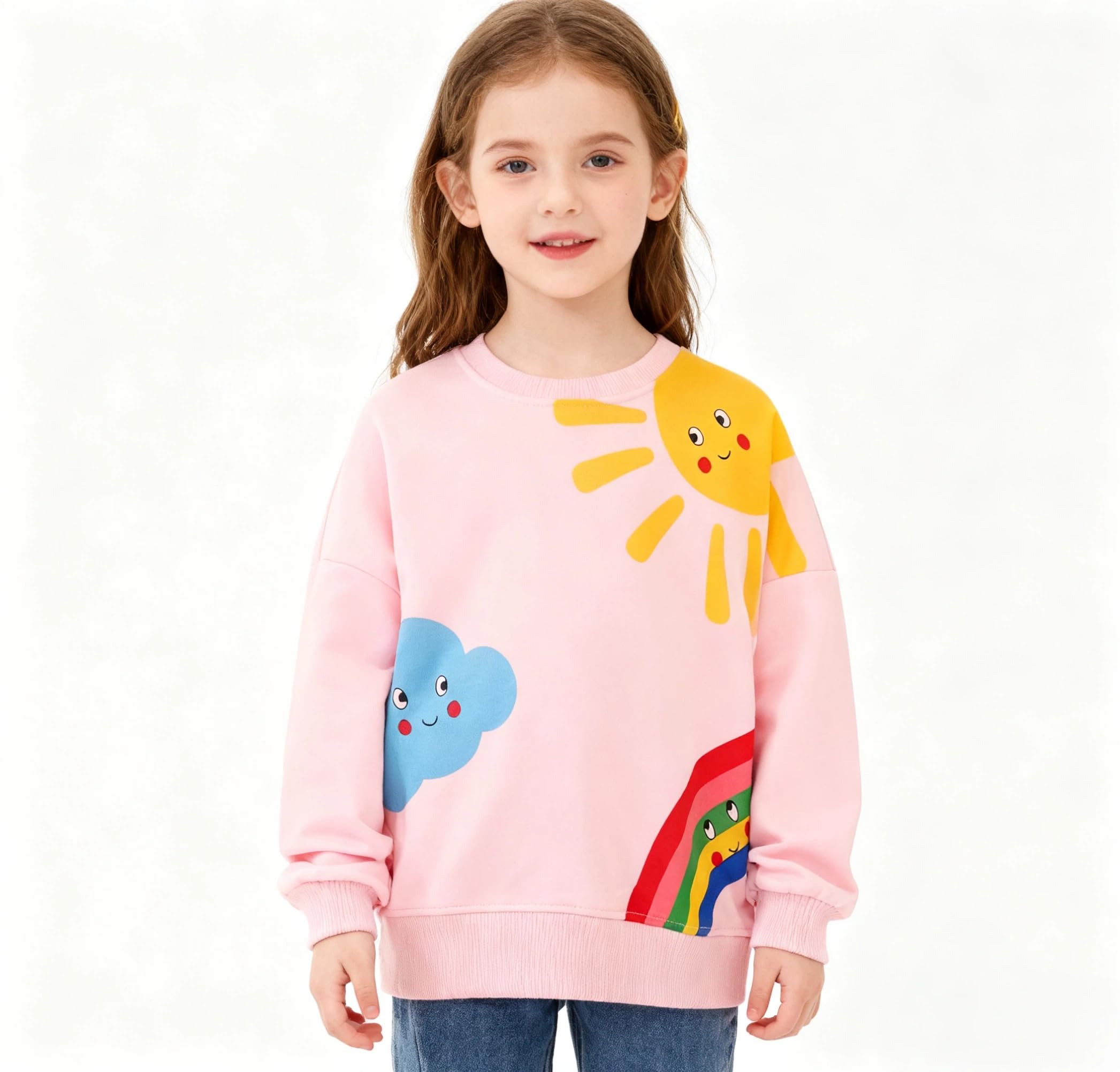 Sudaderas Niña Sweatshirt Manga Larga Algodón 2-7 Años