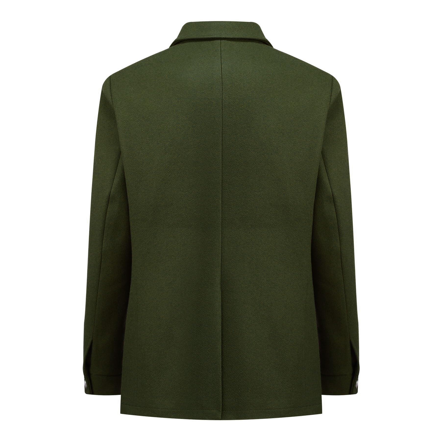 Allthemen Cappotto Uomo in Lana Corto Casual Parka Giacca Invernale Caldo Trench Sciolto con Risvolto