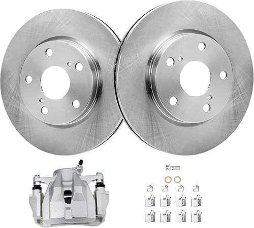 Miniatura 18 de Detroit Axle - Kit de freno trasero para Hyundai Santa Fe 2001-2006, Tucson 2005-2009, Kia Sportage 2005-2010 2002 2003 2004 2007 2008 Rotores de