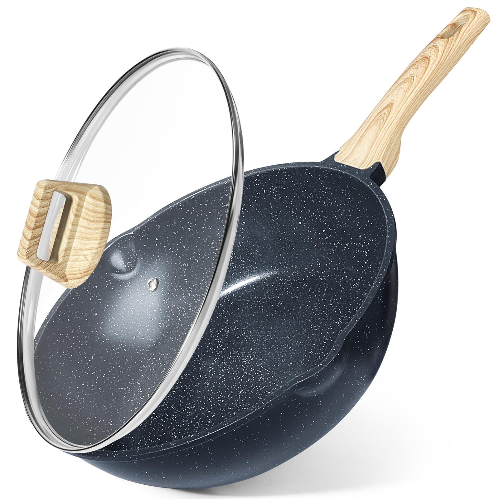 GiPP Ceramic Nonstick Deep Frying Pan 12 Inch
