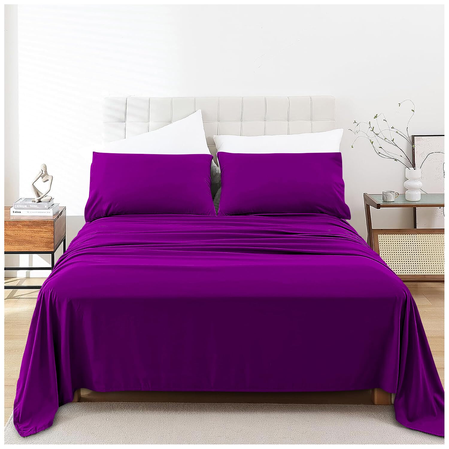 Gc Gaveno Cavailia Berry Premium Flat Superking Sheet Hotel Bedding Polycotton Flats Sheets Plain Dyed Fabric Bedsheet
