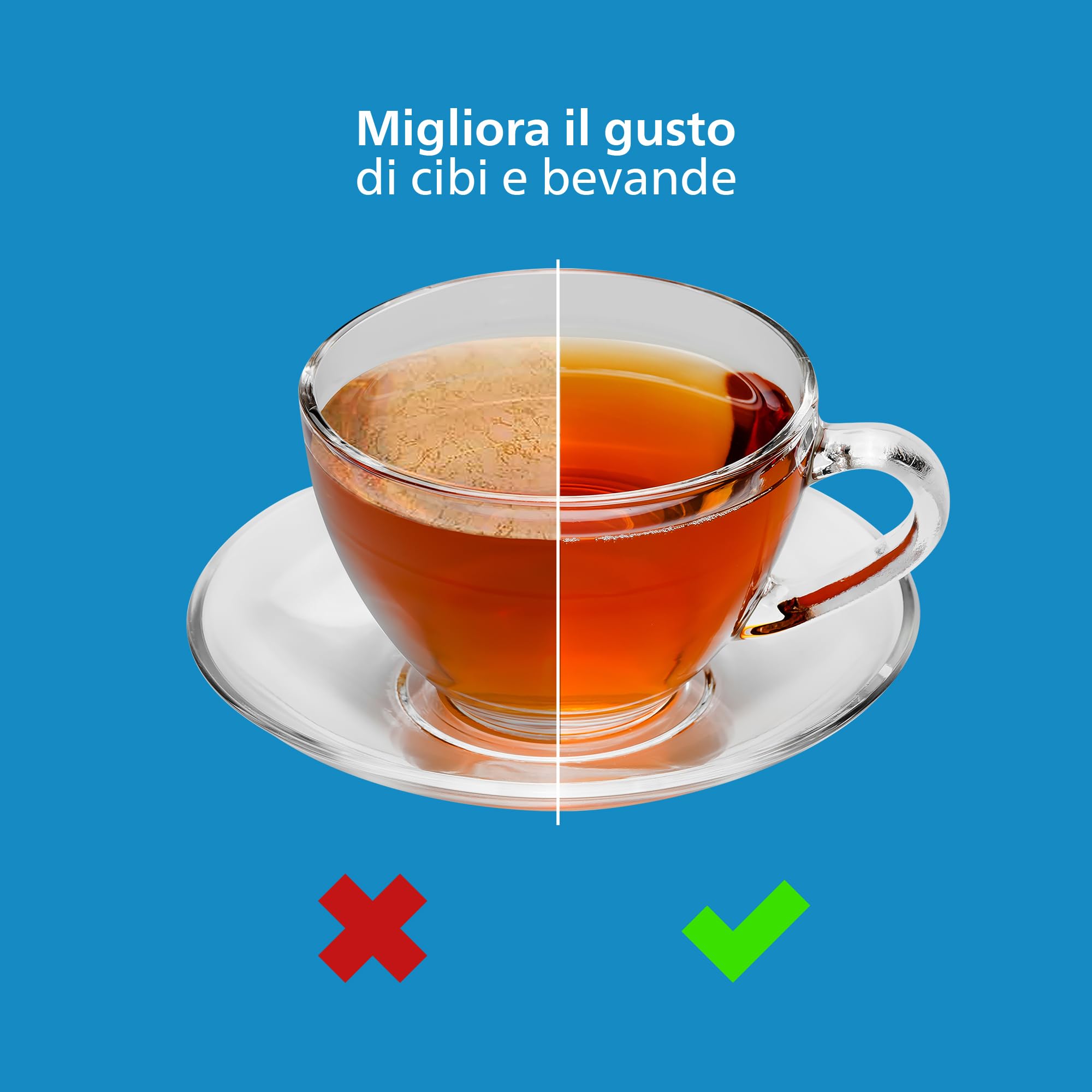 Philips Water Cartucce filtranti sostitutive Filtrazione Avanzata, 3 unità, compatibili con Brita, riducono MICROPLASTICA, CLORO, CALCARE, METALLI PESANTI