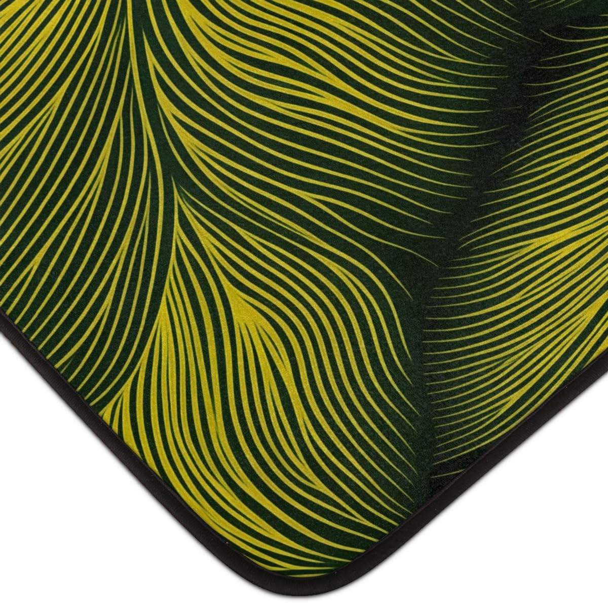 Bathroom Rug Pad,58x80 inch, Hardwood Floor and Tile Non-Slip Rug Pad, Reusable and Washable Area Rug Tape, Double Sided Adhesive Clamps, Keeps Corners Flat 3D Leaf Patterns
