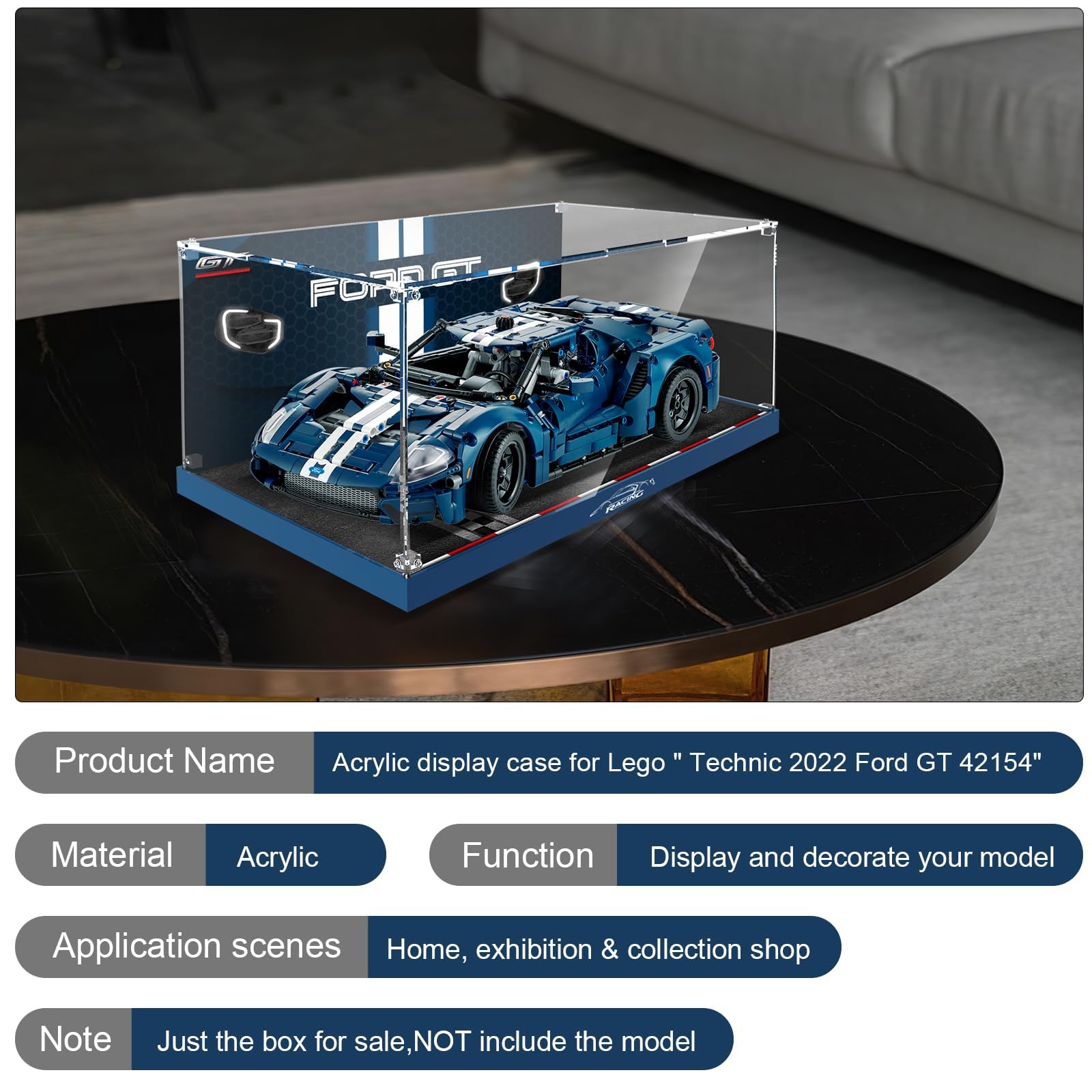 Amazon.com: Acrylic Display Case for Lego Technic 2022 Ford GT