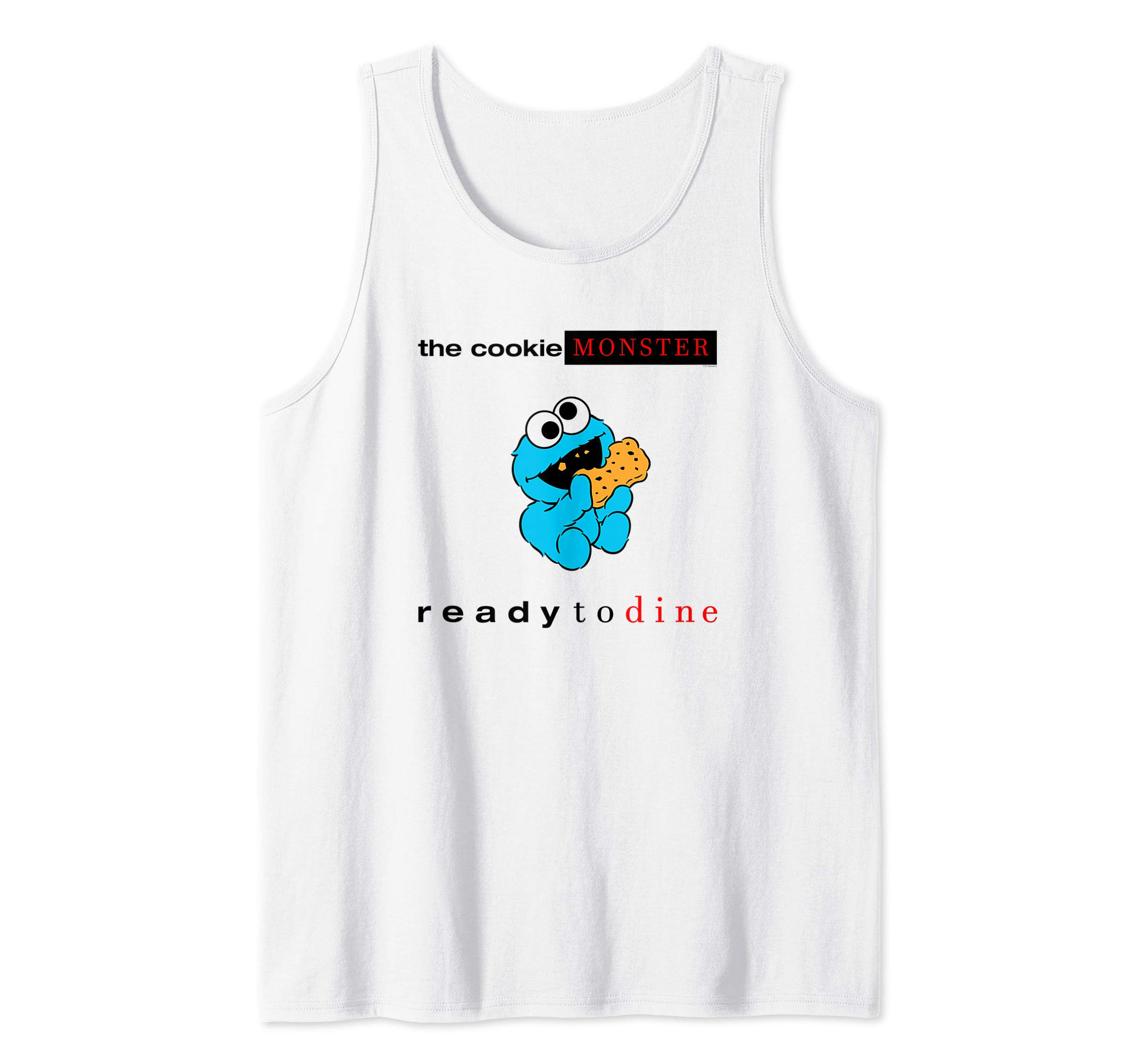 Sesame StreetCookie Monster Ready to Dine Album Parody Tank Top