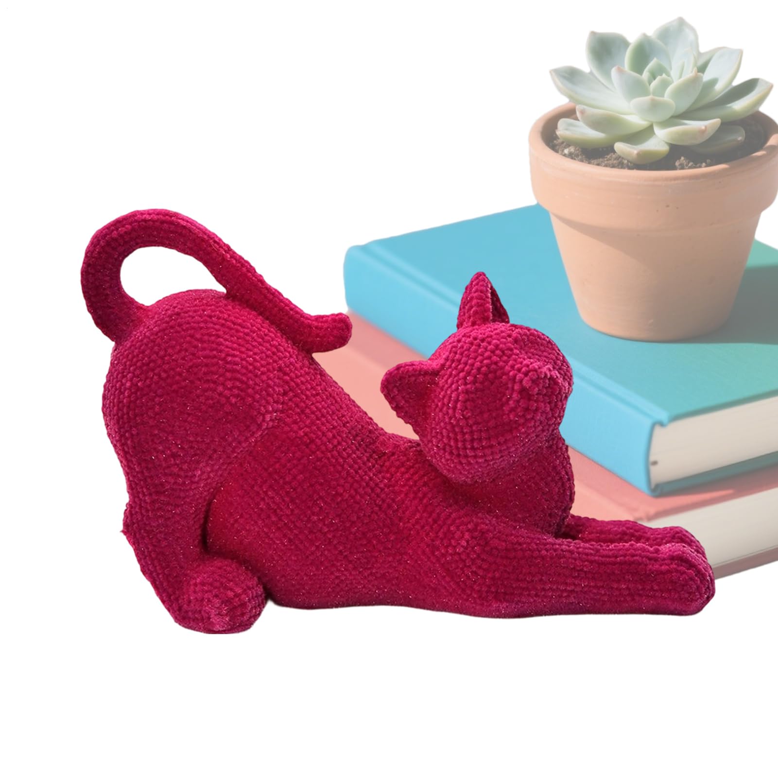 Statuette de chat en résine pour créer un coin lecture cocooning